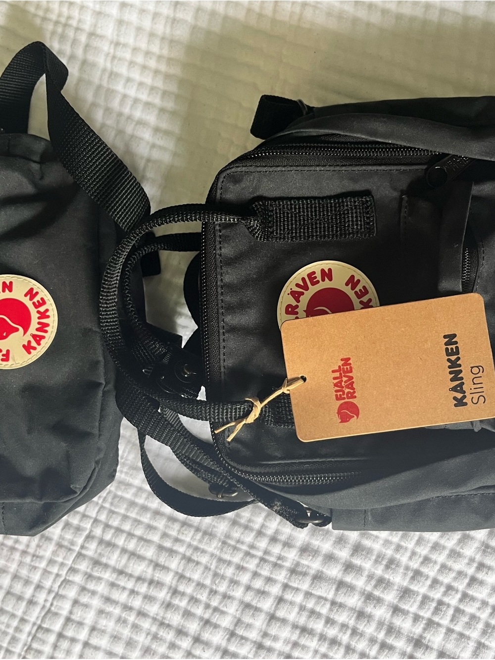 Fjallraven Kånken Sling and Fanny Pack- Black